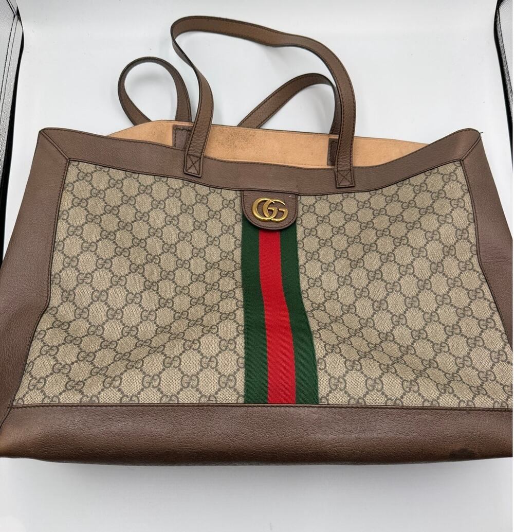 Gucci GG supreme soft ophidia tote medium